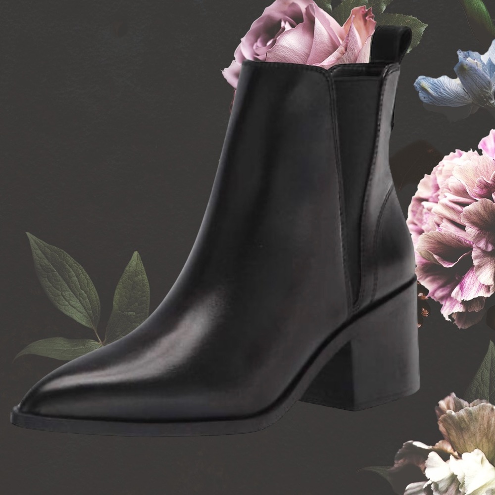 NIB STEVE MADDEN size 8 Audience Chelsea boot genuine black leather